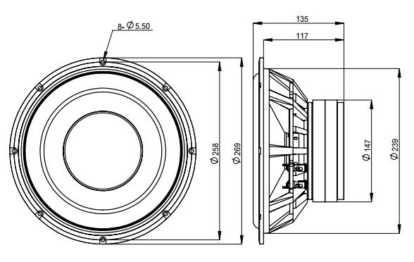 2D drawing of 101FHW
