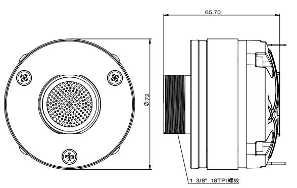 2D drawing of 141FCD
