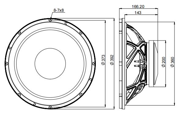 2D drawing of 152FIND
