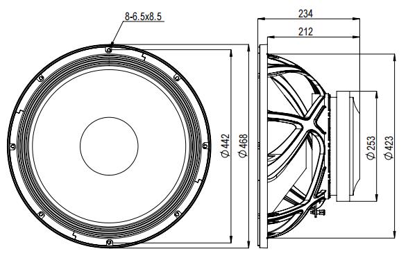 2D drawing of 186FIND