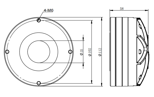 2D drawing of 202NTi