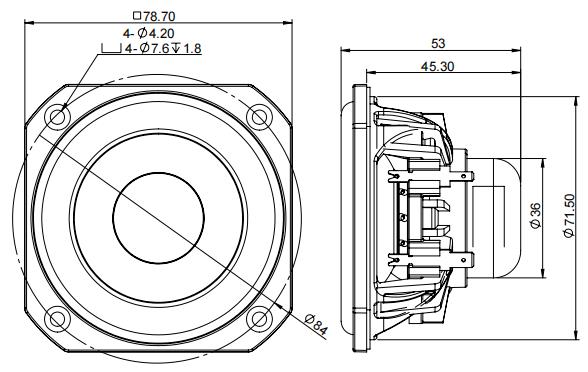 2D drawing of 31NFR