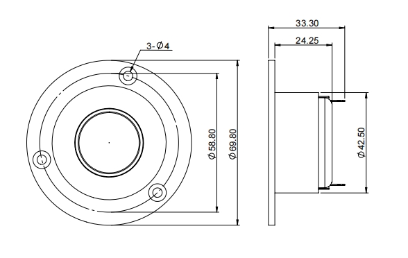 2D drawing of 252TN